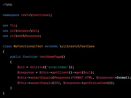 Codebeispiel: Testen im Yii Framework - Abbildung 4