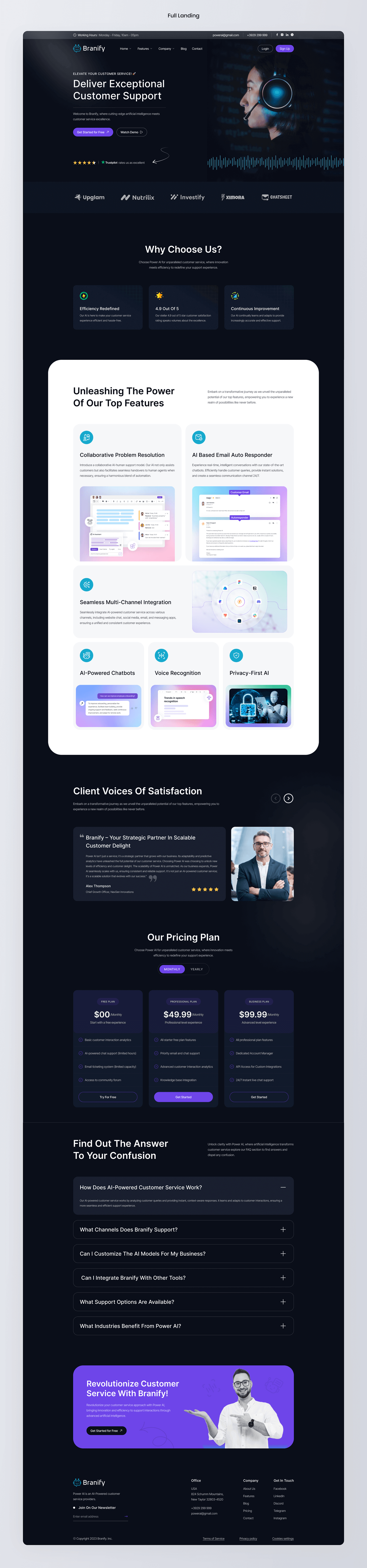 Branify: AI-Enhanced Customer Service