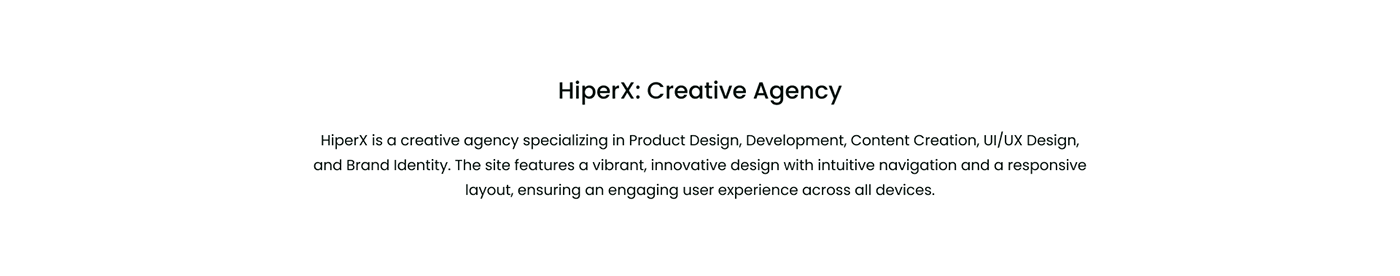 HiperX: Innovative Creative Agency