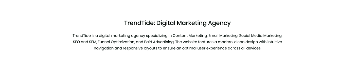 TrendTide: Digital Marketing Experts